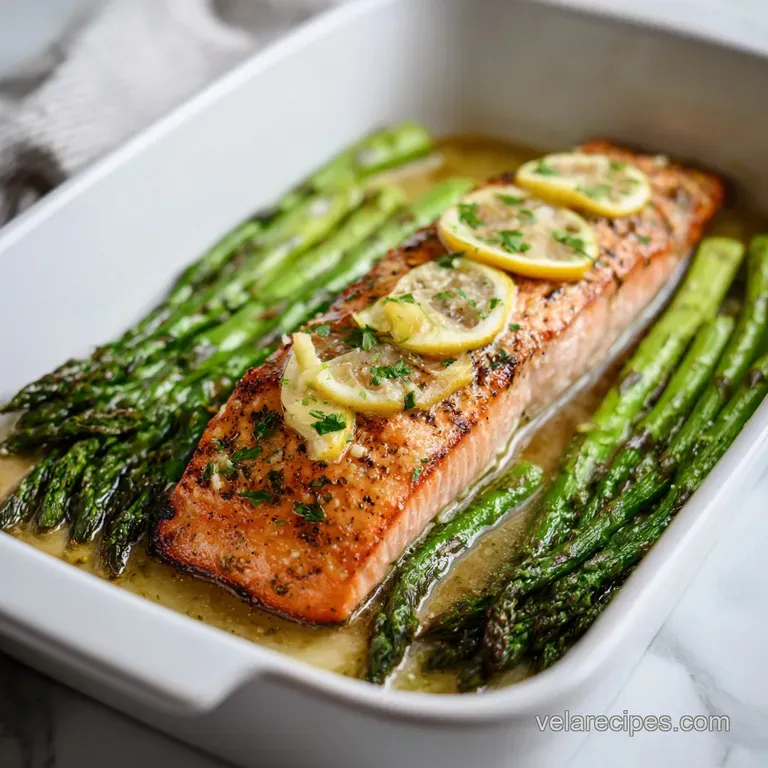 Simple Baked Salmon and Asparagus: Zesty Garlic Butter
