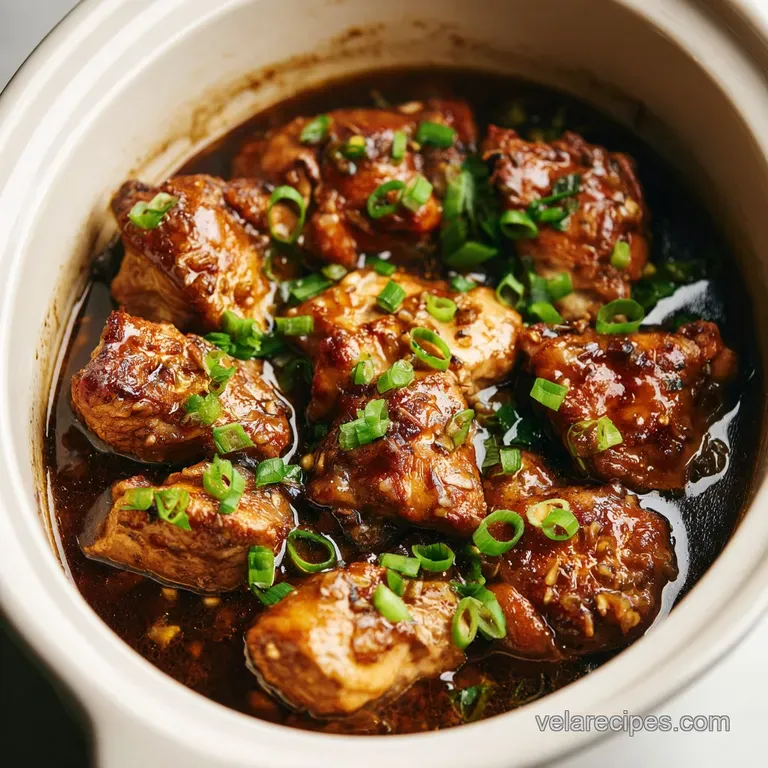 Slow Cooker Honey Garlic Chicken: Tender and Glazed